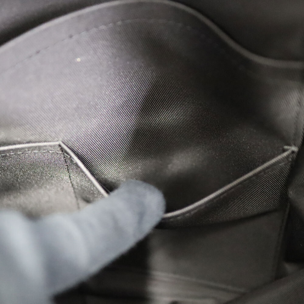 Louis Vuitton Discovery Backpack Leather Monogram Taiga Black